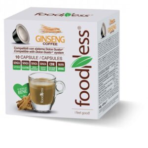 Ginseng Con Zucchero Di Canna Foodness C/Dolce Gusto 10 Caps